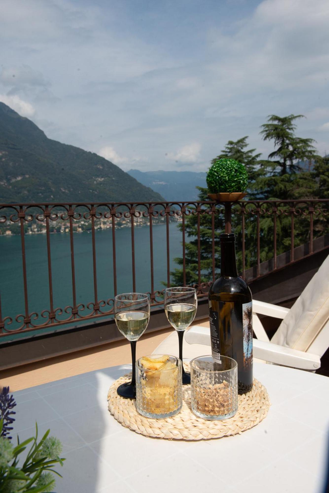 Faggeto Lario Appartamento "Bella Vista" Sul Lago Di Como מראה חיצוני תמונה